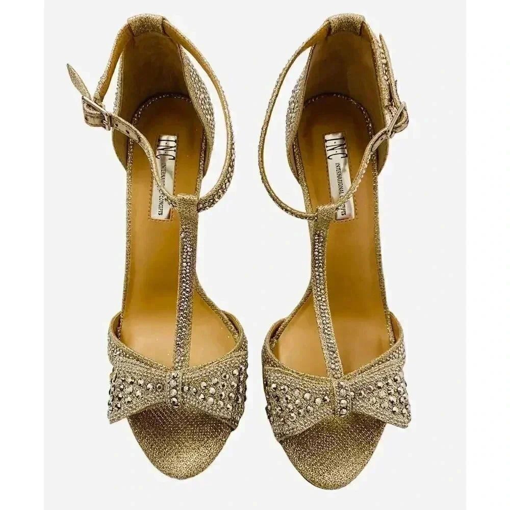 INC Crystal Open Toe with bow Sandals